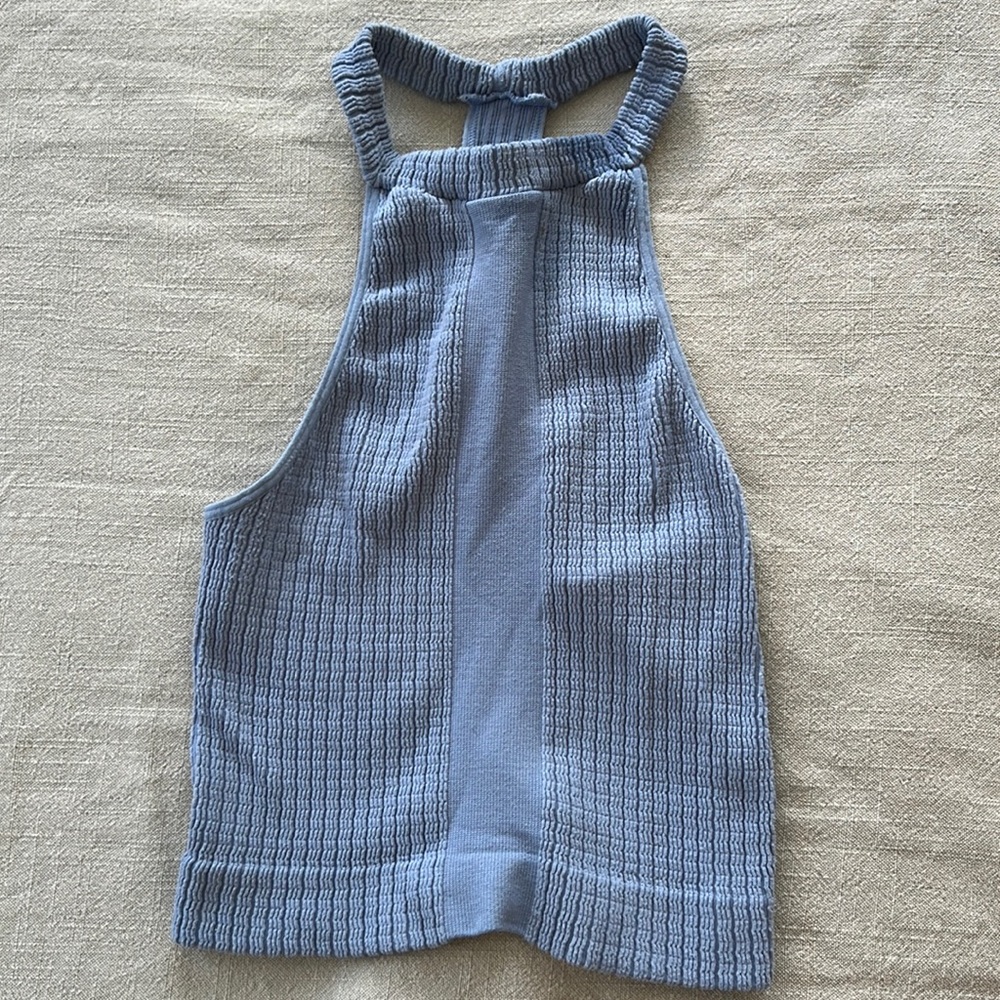Intimately Free People Blue Halter Top size Medium / Large